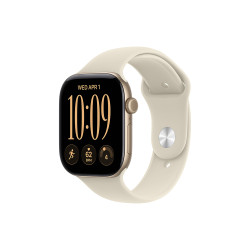 Apple Watch Series 12 GPS + Cellular Light Gold Aluminium Case with Sand Sport Band