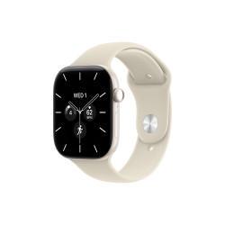 Apple Watch Series 12 GPS + Cellular Pearl White Ceramic Case with Sand Sport Band