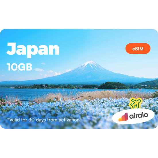 Airalo Japan 10GB Data eSIM