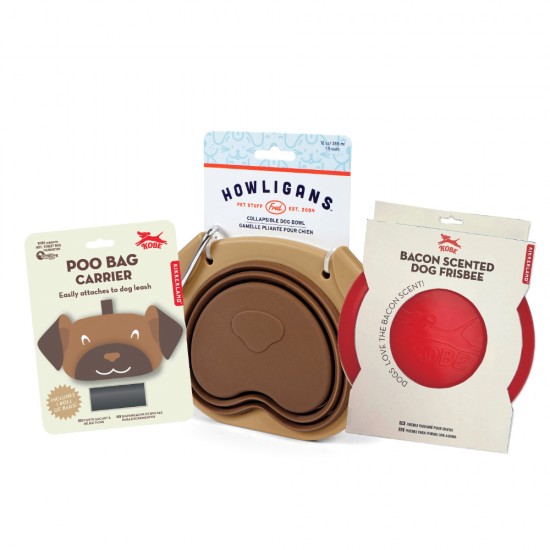 Fred Howligans Dog Essentials Travel Bundle