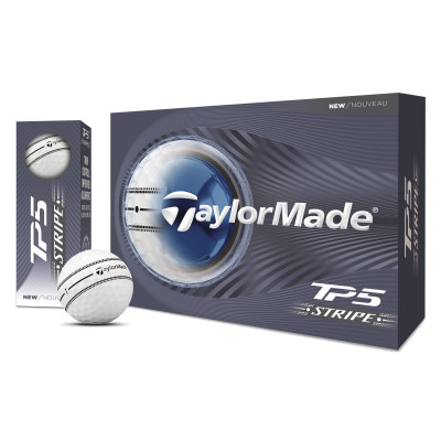 TaylorMade Golf TP5 Stripe Golf Balls - 1 Dozen