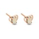 Wellington Jeweller - In-Love Solid Opal Earrings (Rose Gold)